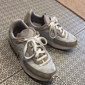Nike Fontanka Waffle Gray and White Casual Sneakers
